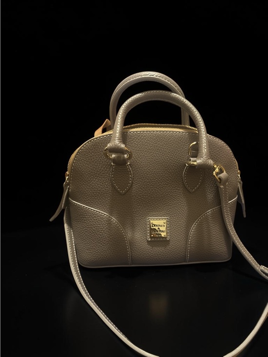 Dooney & Bourke Handbags - Dooney & Bourke Taupe Pebble Leather Mini Satchel (dust bag included)
